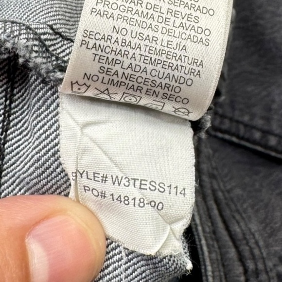 Prana Tess Organic Cotton Charcoal Gray Lace Print Shorts Size 8 - Picture 6 of 10